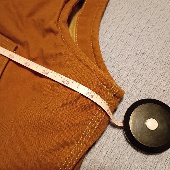 Carhartt Vest for Men XL Brown, FR Fire Resistant Duck Insulated Workwear - Picture 2 of 8